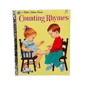 Vintage Book Twelfth Printing 1979 Little Golden Book Counting Rhymes